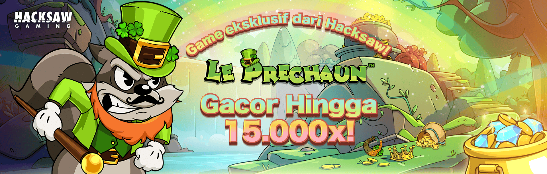 HACKSAW - LE PRECHAUN GAME PROMO BANNER