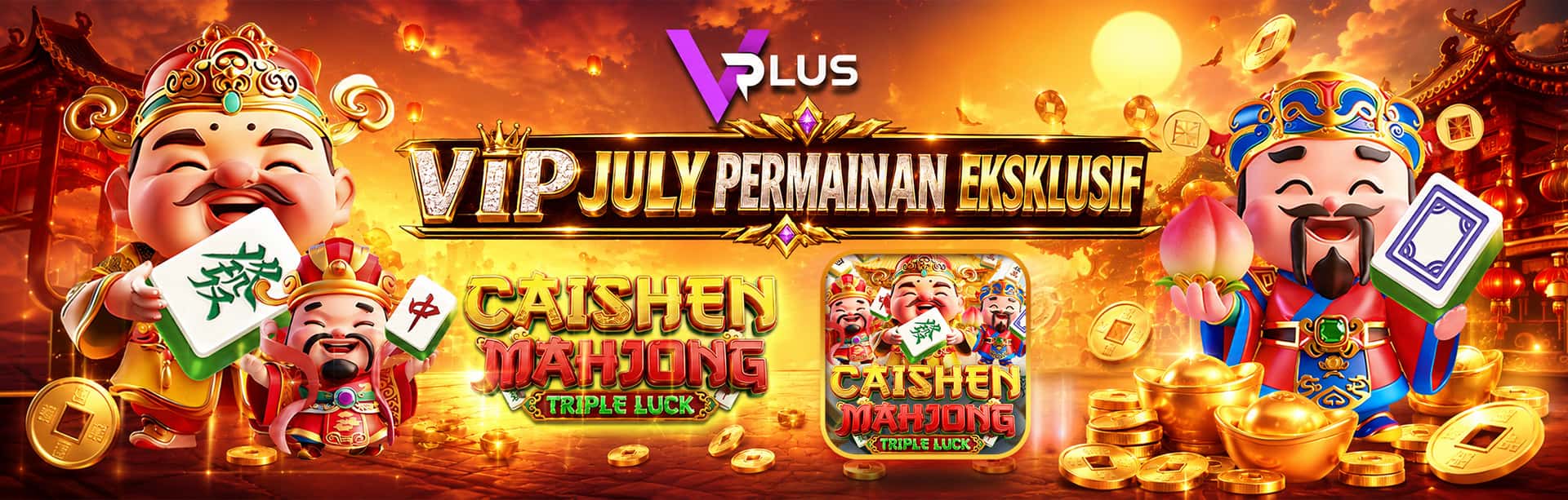 VPLUS - CAISHEN MAHJONG: TRIPLE LUCK GAME PROMO BANNER